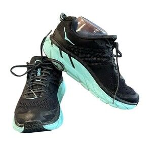 Size 7 - Hoka One One Clifton 6 Teal Black Running Shoes Sneakers Womens 1102873